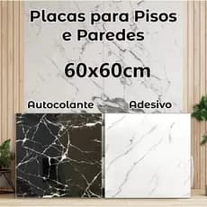 KIT Placa Adesiva 3d Mármore De Parede Relevo Lavável 30cm X 60cm / 60cm x 60cm