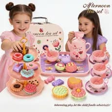 Faça Você Mesmo Fingir Brincar De Brinquedos Simulação De Chá Conjunto Jogo De Cozinha Tarde