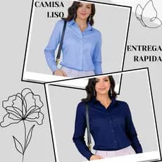 Camisa Feminina Crepinho Lisa M ao G1 – Básica Chic para Dia a Dia