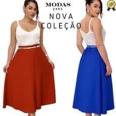 Saia Feminina Midi Sensorial Marant do M ao G3 Confortável Moda Feminina Tendência