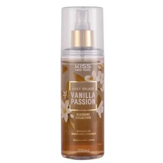 Body Splash Kiss New York Vanilla Passion Fragrância Oriental com Baunilha 250ml