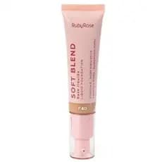 BASE LÍQUIDA RUBY ROSE SOFT BLEND F40 MÉDIA COBERTURA 30G