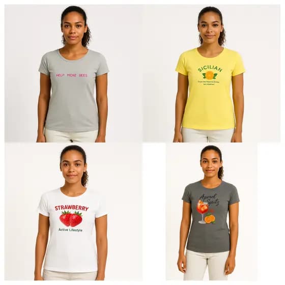 🌟 Kit 4 Camisetas Femininas de Viscolycra – Estilo, Conforto e Versatilidade para o Seu Dia a Dia! 🌟
