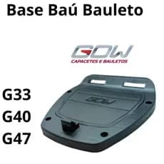 Base Baú Bauleto Moto Suporte GOW G33 G40  30 33 40 47 Litros , BROS, Fazer,Twister,Titan,Start