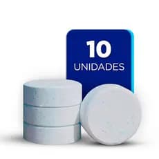 Kit 10 Pastilhas De Cloro Premiun Piscina - 200G