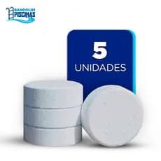 KIT 5 PASTILHAS PARA PISCINA 3 EM 1 LIMPEZA E MANUTENÇÃO