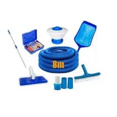 Kit Limpeza Completo Para Piscina - Aspirador 8 Esferas
