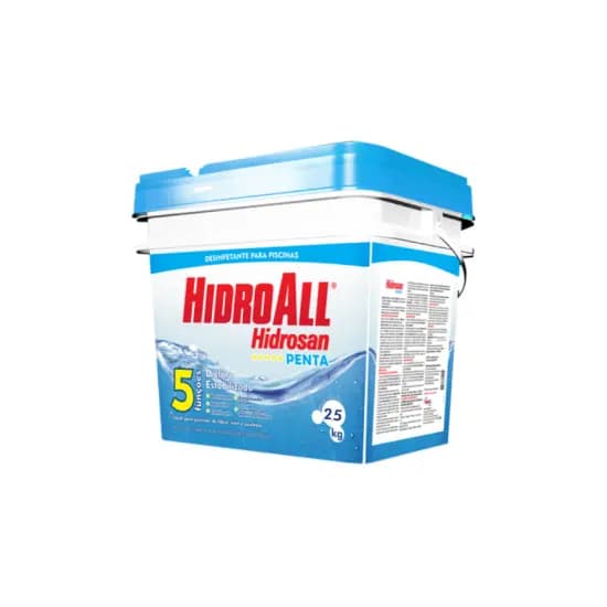 Hidroall - Sanitizante Hidrosan 2,5Kg 5 em 1
