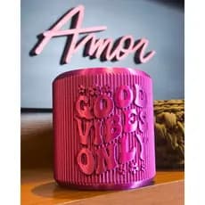 Peça decorativa - design moderno - Presente Criativo - Porta coisas - Porta Controle - Good Vibes Only
