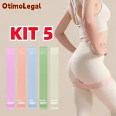 Kit 10/5 Faixas Elásticas Treinamento Físico Exercícios Yoga Concebido Especificamente Para As Mulheres