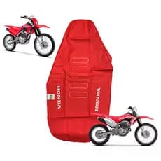 Capa de Banco Honda Crf 250f 2019/2025 Antiderrapante Grip Vermelha