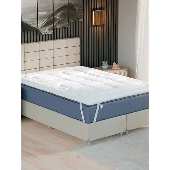 Pillow Top Casal Queen King Size Solteiro Fibra De Silicone 400 Fios Protetor Toque Macio Aveludado