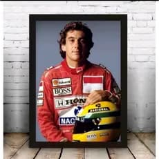 Quadro decorativo Ayrton Senna fórmula 1