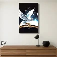 Quadro decorativo pomba da paz, Divino espírito santo incrível
