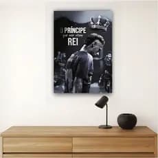 Quadro decorativo Neymar, Decoração de ambientes, craque rei do futebol brasileiro