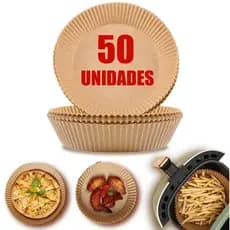 Forma Para Air Fryer Descartável Antiaderente De Papel Redondo Para Fritadeira de Cozinha
