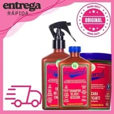 Kit Shampoo 250g + Máscara 450g + Tônico 250g Rapunzel Lola Cosmetics