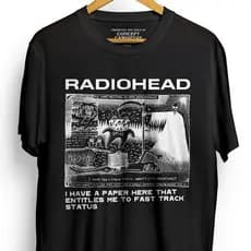 Camisa Radiohead Camiseta Unissex Algodão Rock