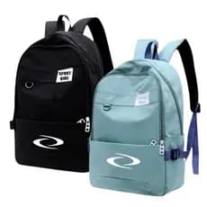 Mochila Kit 2 Bolsa Unissex Reforçada Várias cores Academia Viagem Passeio Faculdadde Laçamento
