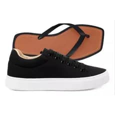 Casual Estilo Paris Unissex Várias Cores + Chinelo Bahamas Fachetado emborrachado Antiderrapante Passeio Praia Laser