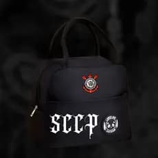 Bolsa Térmica Corinthians - Lancheira - Isolamento Térmico - Espaçosa - Fitness Escola Trabalho Lazer - Marmita