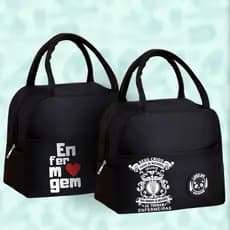 Bolsa Térmica Tema Enfermagem - Lancheira - Isolamento Térmico - Espaçosa - Fitness Escola Trabalho Lazer - Marmita