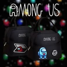 Bolsa Térmica Among Us - Lancheira - Isolamento Térmico - Espaçosa - Fitness Escola Trabalho Lazer - Marmita