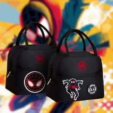 Bolsa Térmica Miles Morales - Lancheira - Isolamento Térmico - Espaçosa - Fitness Escola Trabalho Lazer - Marmita