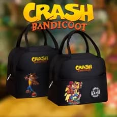Bolsa Térmica Crash Bandicoot - Lancheira - Isolamento Térmico - Espaçosa - Fitness Escola Trabalho Lazer - Marmita