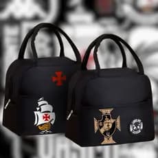 Bolsa Térmica Vasco - Lancheira - Isolamento Térmico - Espaçosa - Fitness Escola Trabalho Lazer - Marmita