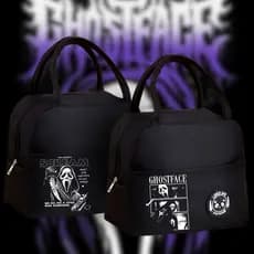 Bolsa Térmica GhostFace Pânico - Lancheira - Isolamento Térmico - Espaçosa - Fitness Escola Trabalho Lazer - Marmita
