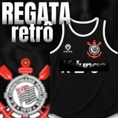 Regata Timao Modelo Antigo - Mais vendida - Tamanhos do P ao GG - Adulto - Unissex
