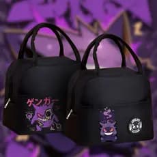 Bolsa Térmica Gengar - Lancheira - Isolamento Térmico - Espaçosa - Fitness Escola Traba lho Lazer - Marmita - Estampa