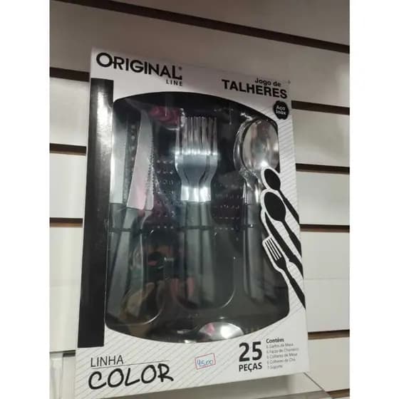 Jogo de Talheres 25 Peças – Original Line | Linha Color | Aço Inox com Cabo Colorido