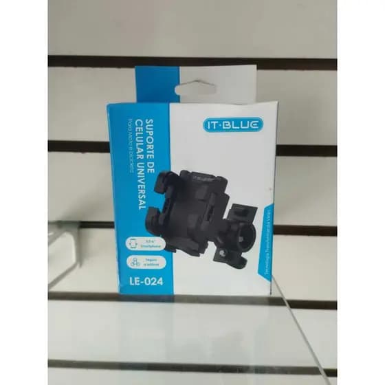 Suporte de Celular para Moto e Bicicleta IT-BLUE LE-024 | Universal 3.5 a 6" | Seguro e Ajustável