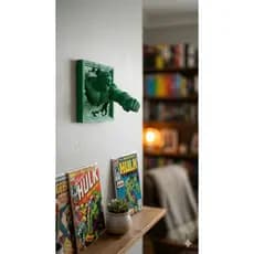 Decoração de Parede Hulk 3D Impressão 3D Marvel Wall Art