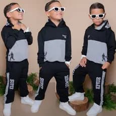 Conjunto Infantil Menino MOLETINHO Meia Estação Inverno Lançamento Blusa + Calça do 2 ao 14 anos