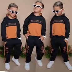 Conjunto Infantil Menino MOLETINHO Meia Estação Inverno Lançamento Blusa e Calça do 2 ao 14 anos