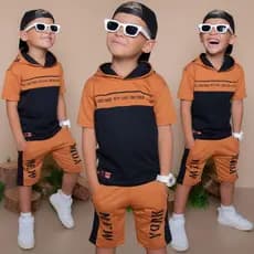 Conjunto Infantil Menino Juvenil Lançamento Verão  Camisa 30.1 Bermuda Moletinho  2 ao 14 anos
