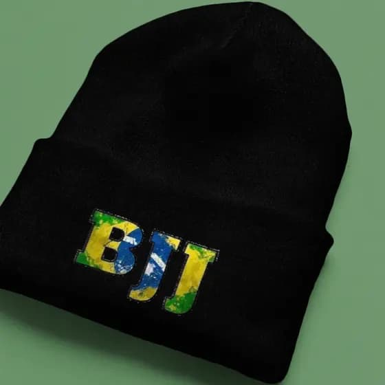 Touca Gorro Inverno Jiu Jitsu Lã Poliester