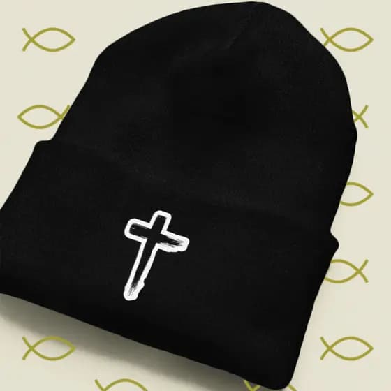 Touca Gorro Inverno Frio Jesus Cruz Poliester