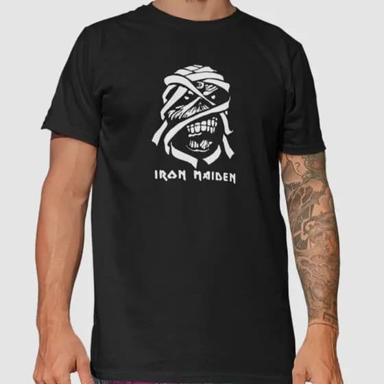 Camiseta Rock Banda Iron Maiden Algodão Premium