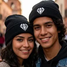 Touca Gorro Inverno Diamond Joia Poliester