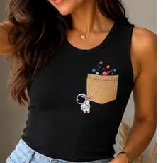 Regatas Femininas Caneladas | Blusa Básica Feminina | Não Transparente | Casual