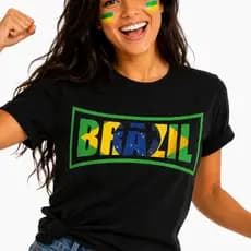 Blusa Feminina 100% Algodão Confortável Não Transparente T-Shirt Moda Casual brasil