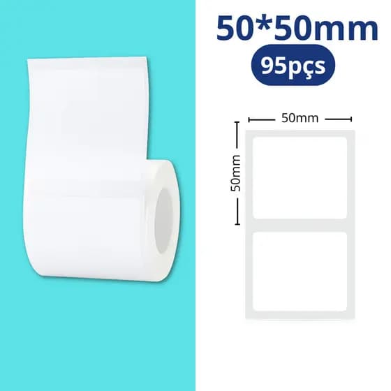 Rolo de Etiqueta 50x50mm p/ Niimbot B1/B21 B31 (150pcs )