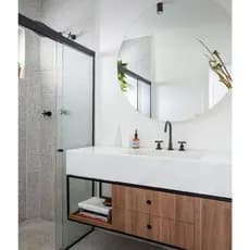Espelho Redondo 70cm 80cm 90cm Lapidado Casa Moderno Decorativo c/suporte ou led