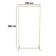 Arco Retangular Desmontavel Dourado