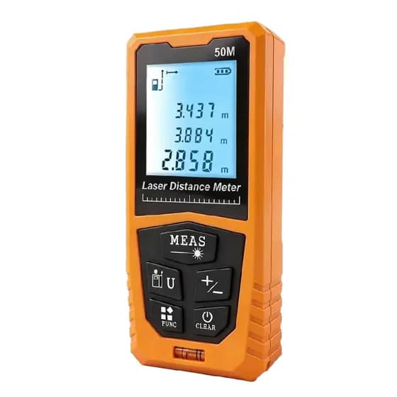 Trena Digital a Laser 40m/60m Portátil com Display LCD Alta Precisão e Funções de Medição