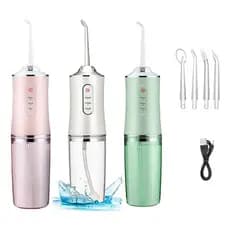 Irrigador Bucal Elétrico Portátil 3 Modos Limpeza Dental Profunda Recarregável